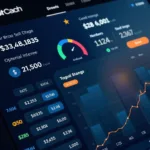 Benefits of high-interest savings accounts shown through digital banking interface