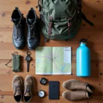 Essential hiking equipment and preparation for IELTS speaking topic