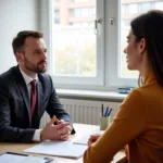IELTS Speaking Test preparation with examiner and candidate discussing bicycle ride