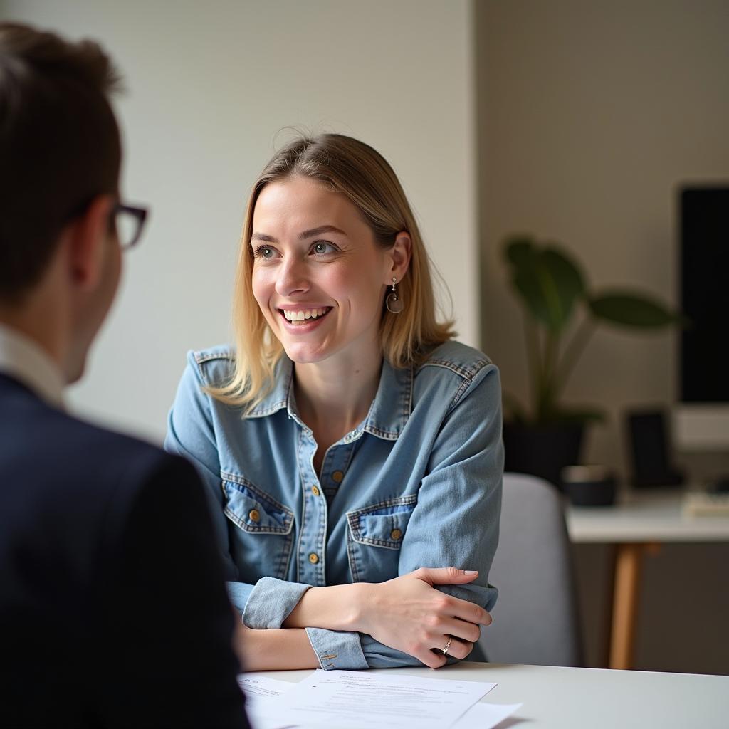 IELTS candidate demonstrating confident speaking skills