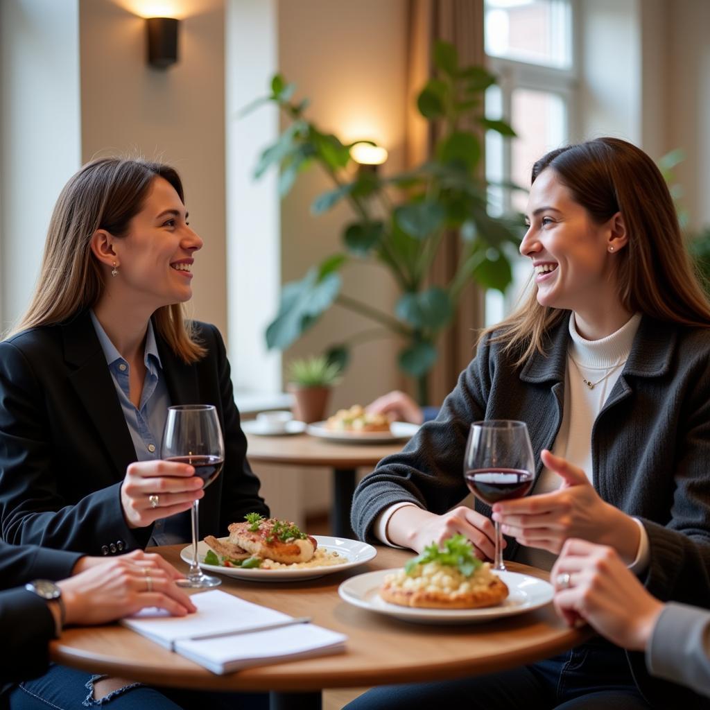 IELTS candidate describing memorable dinner experience
