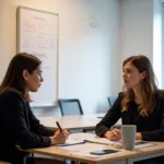IELTS Speaking Test Examiner and Candidate Interaction