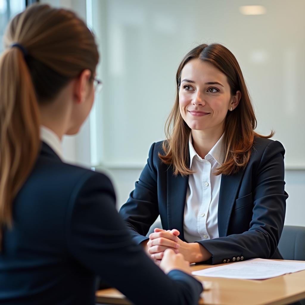 IELTS Speaking Test Examiner and Candidate Interaction