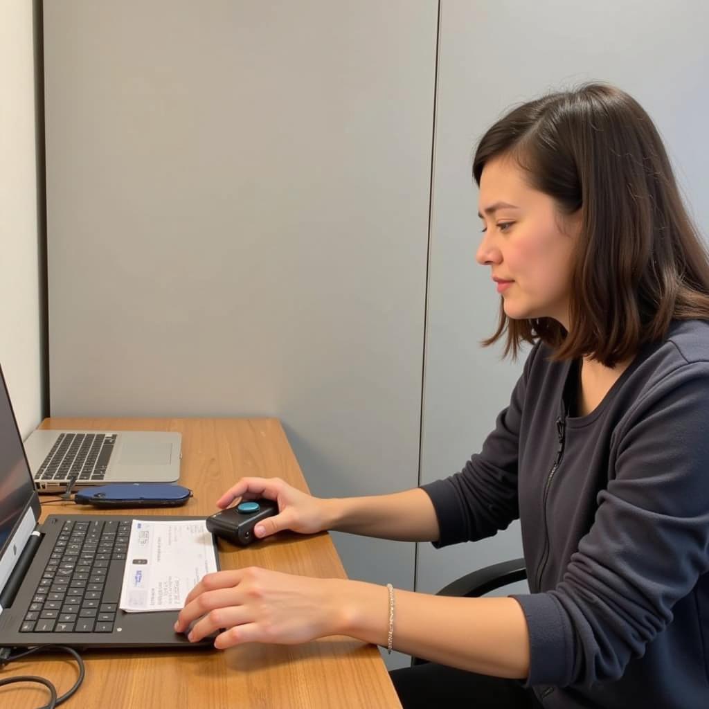 IELTS Candidate Practicing Speaking Skills