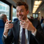 Candidate describing positive public transport experience