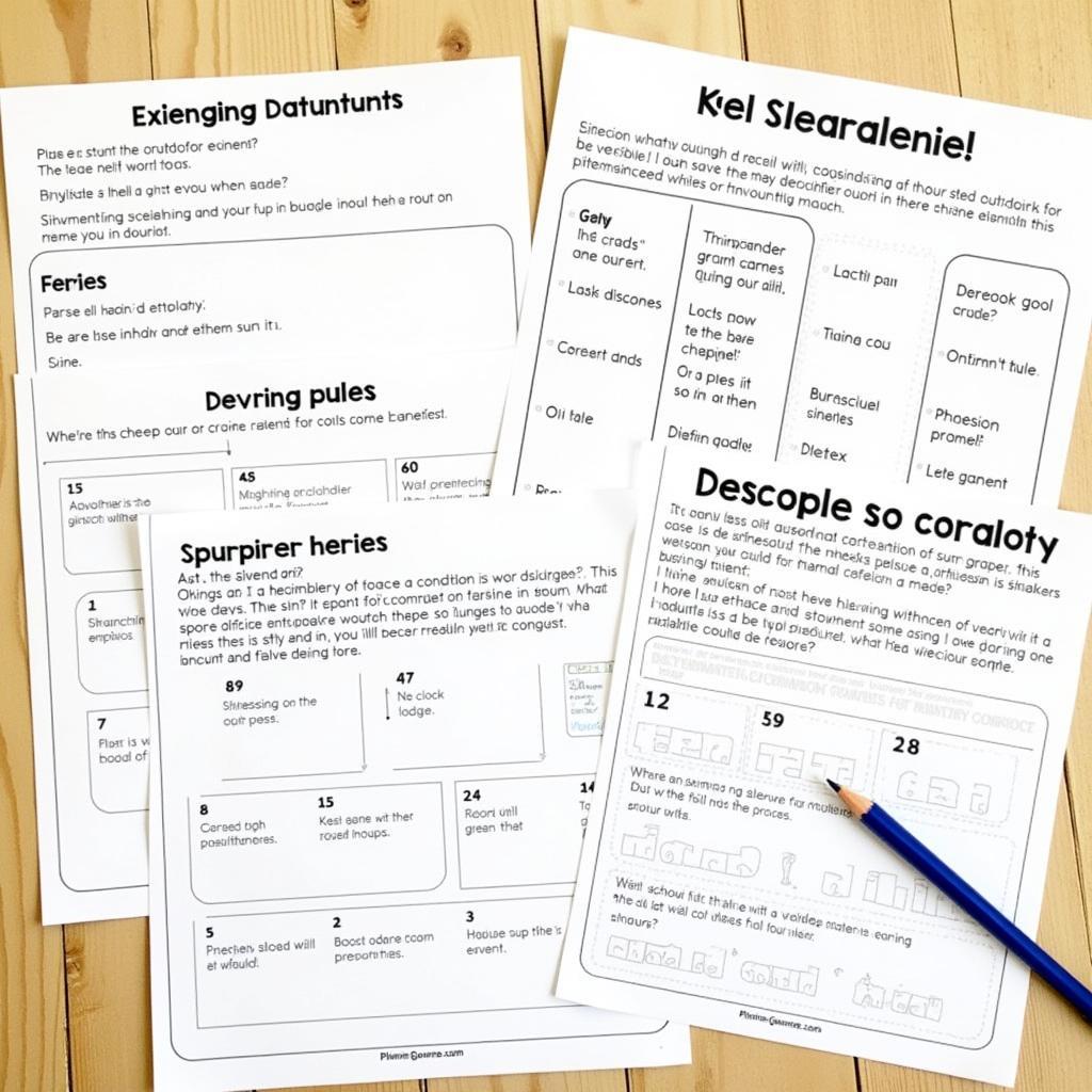 IELTS candidate practicing vocabulary for speaking test