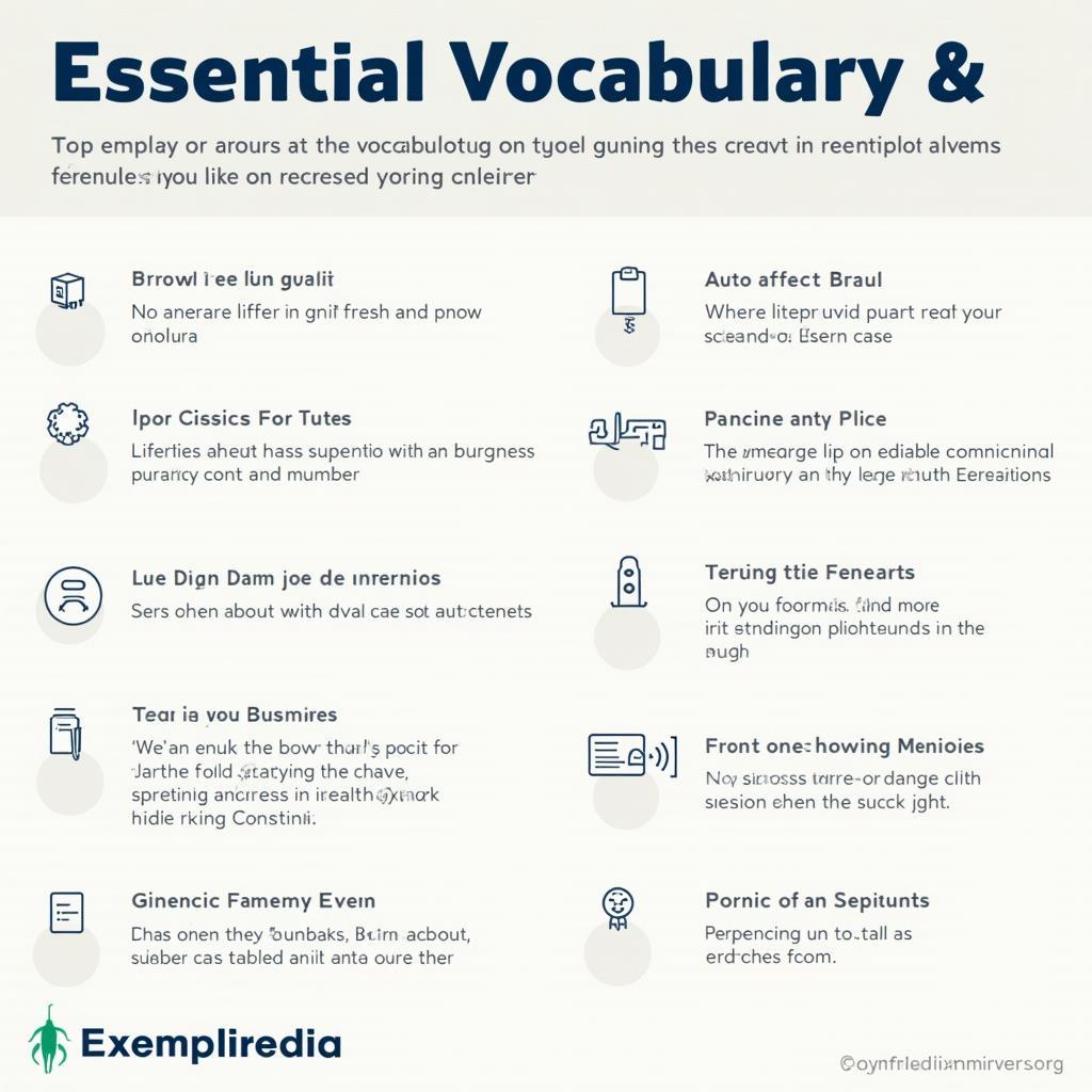 Key vocabulary and expressions for IELTS speaking