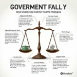Government policies addressing income inequality through taxation and welfare