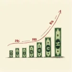 High inflation eroding purchasing power illustrated through declining value of money