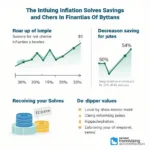 The impact of inflation on savings habits and financial decisions illustrated through graphs and charts