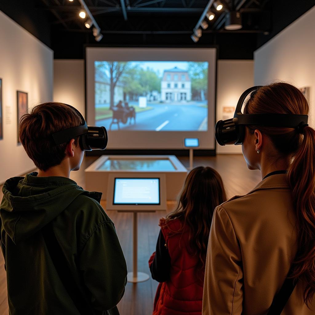 Modern museums combine education and entertainment through technology