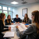 IELTS candidates preparing to write about investment fund selection