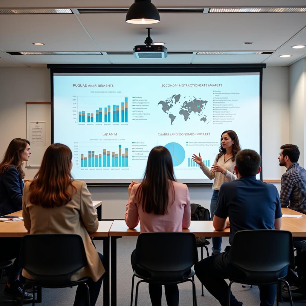Mass migration effects discussion in modern classroom setting