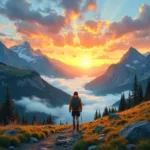 IELTS candidate describing mountain hiking experience