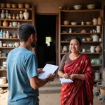 Microcredit services helping small business owners in developing countries