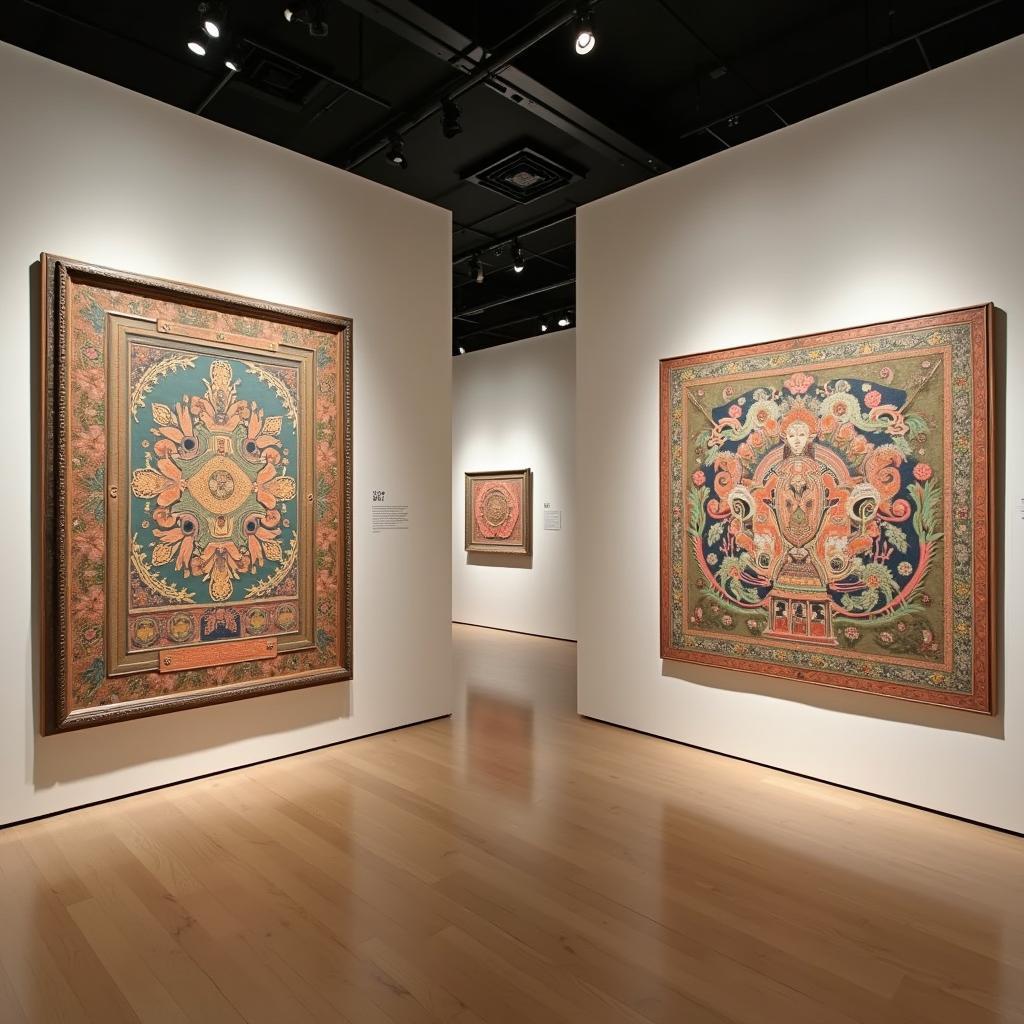 Modern interpretation of traditional art forms in contemporary setting