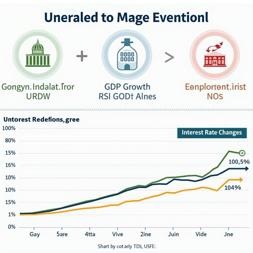 Economic charts showing relationship between interest rates and growth
