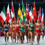 Olympic opening ceremony showcasing cultural diversity and unity