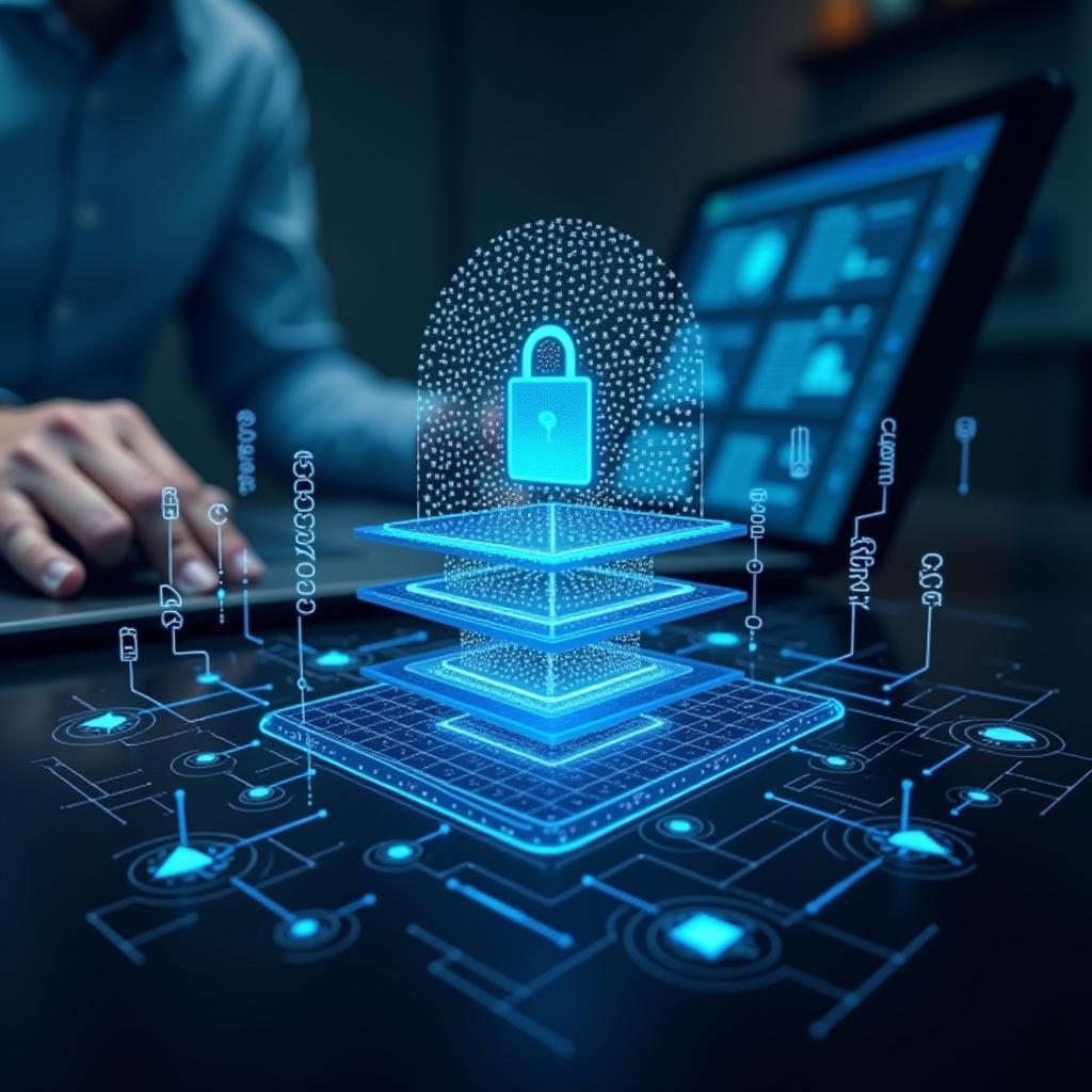 Digital banking security features protecting customer data