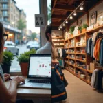 The contrasting effects of online shopping versus traditional local businesses
