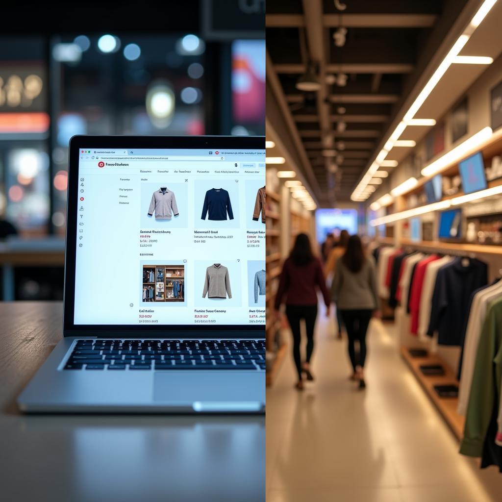 Online shopping versus traditional brick-and-mortar stores comparison