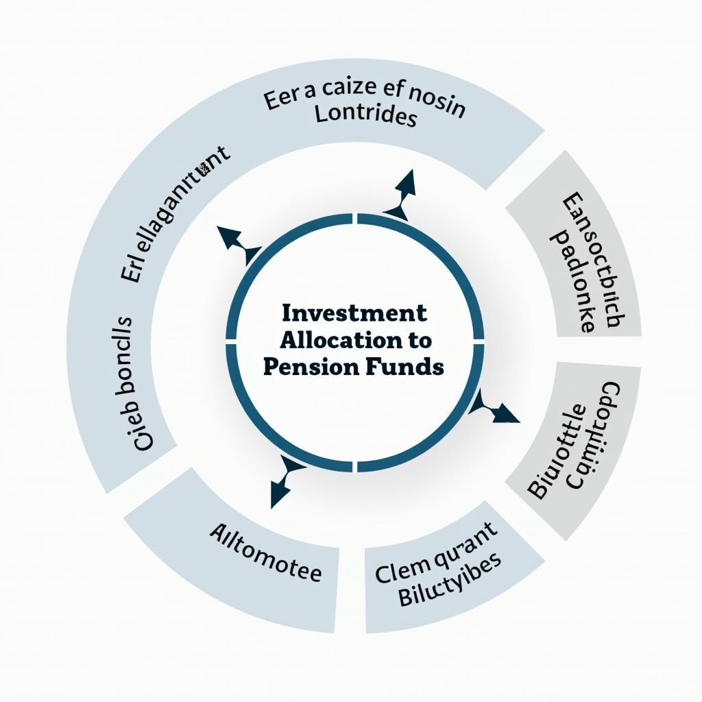 Diversified pension fund investment strategy illustration