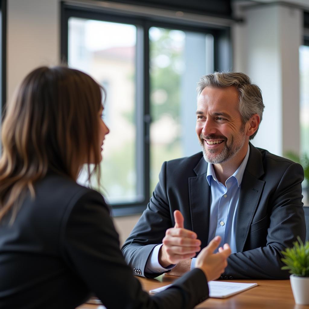 Mentor Teaching and Guiding Student in Professional Setting