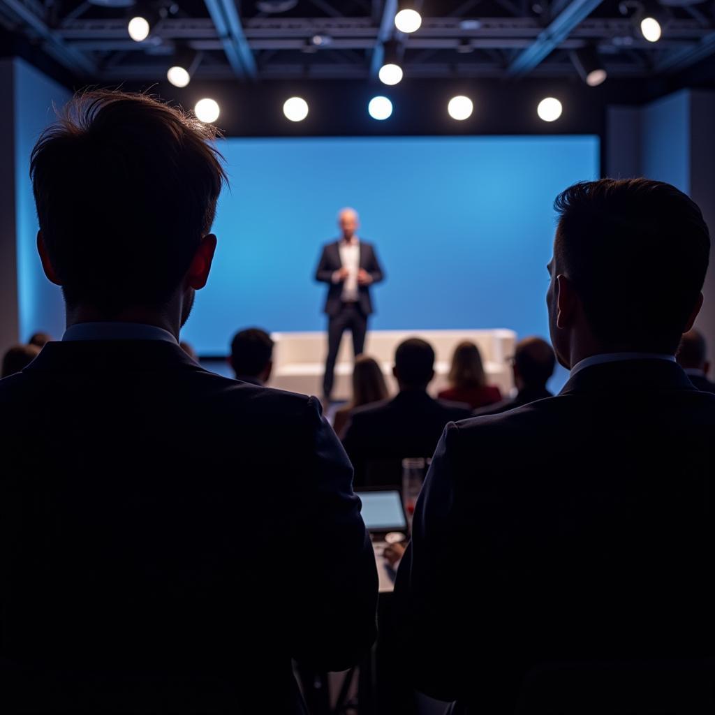 Professional public speaking training session in progress