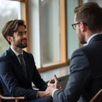 IELTS candidate discussing reading habits during speaking test