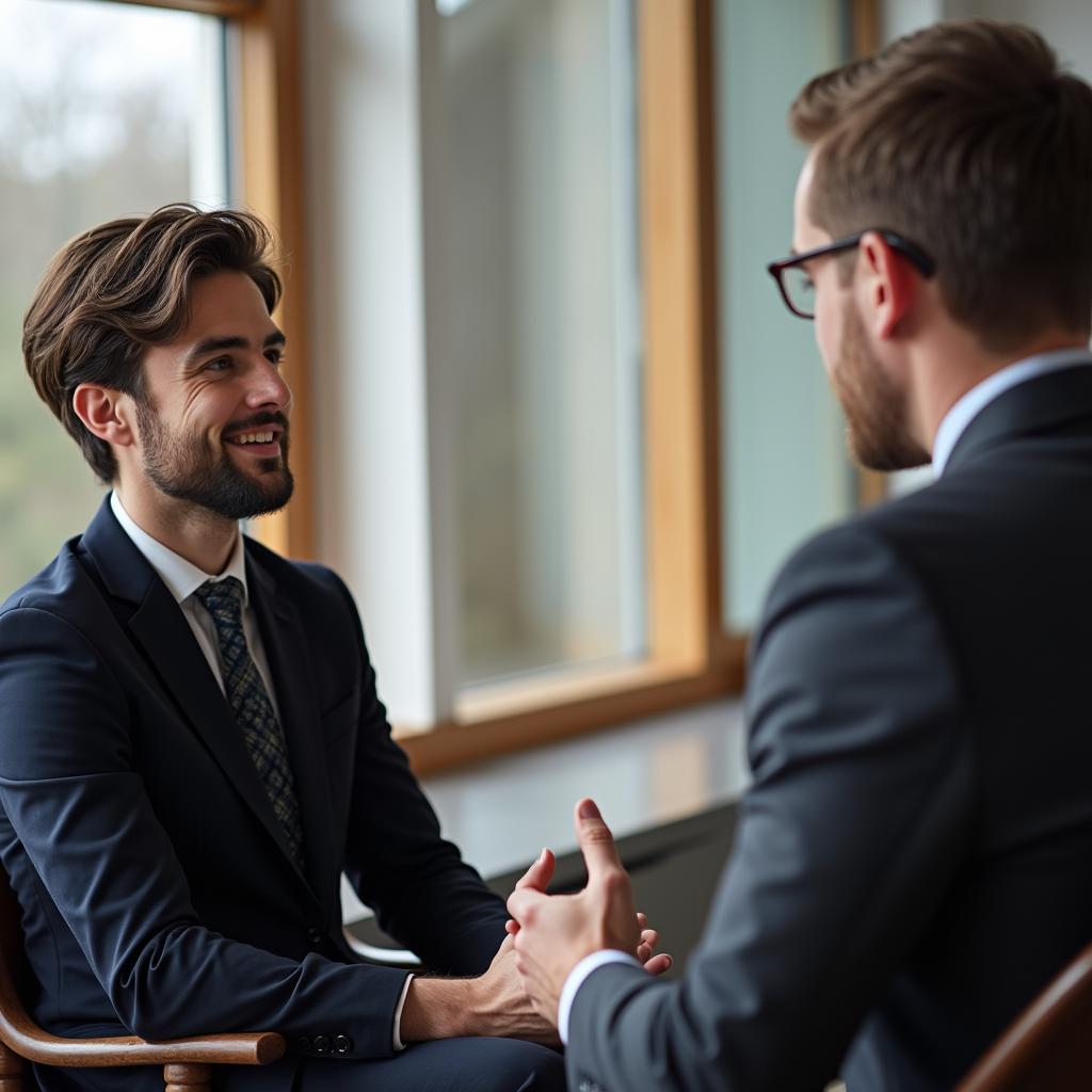 IELTS candidate discussing reading habits during speaking test