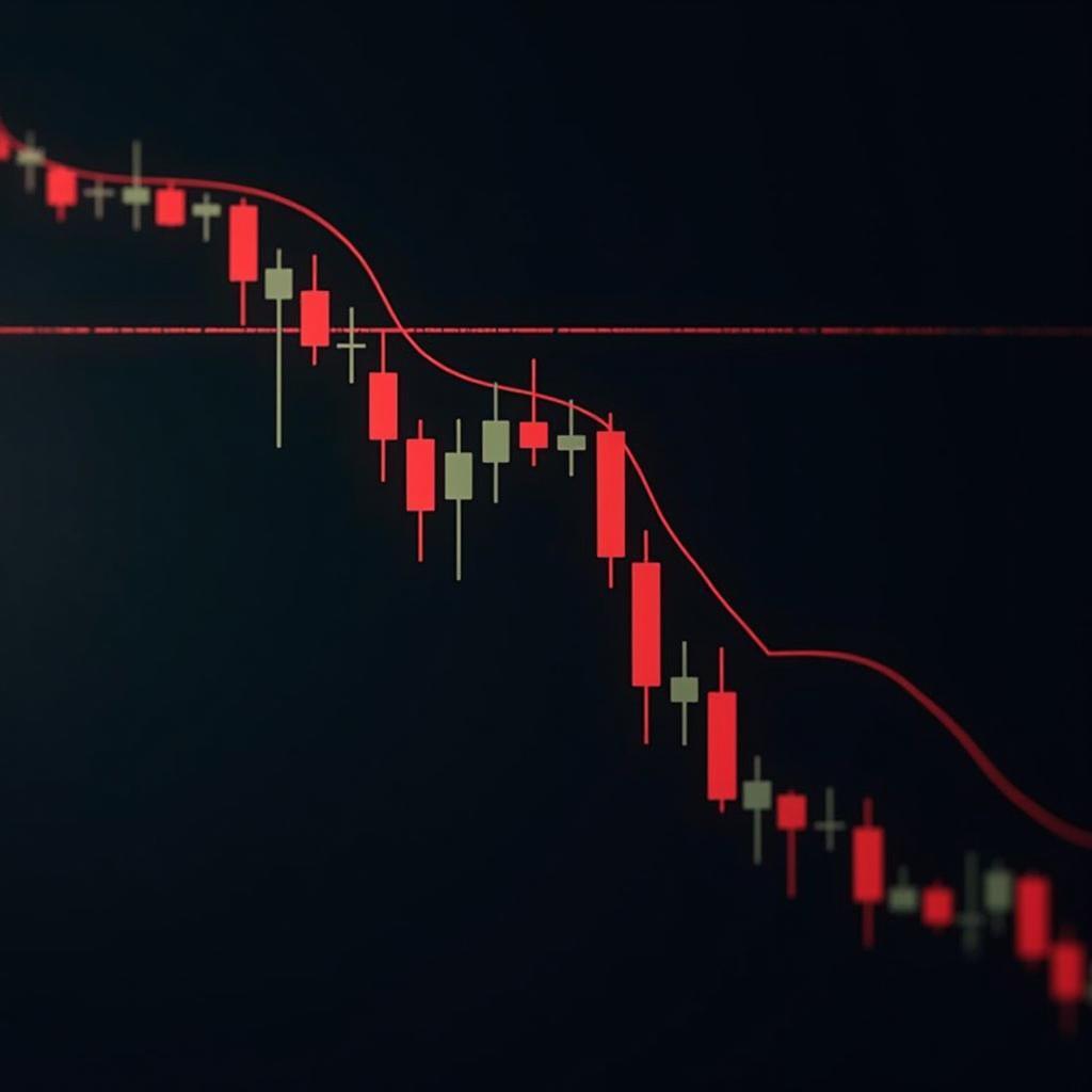 Global recession effects on stock market trends analysis chart