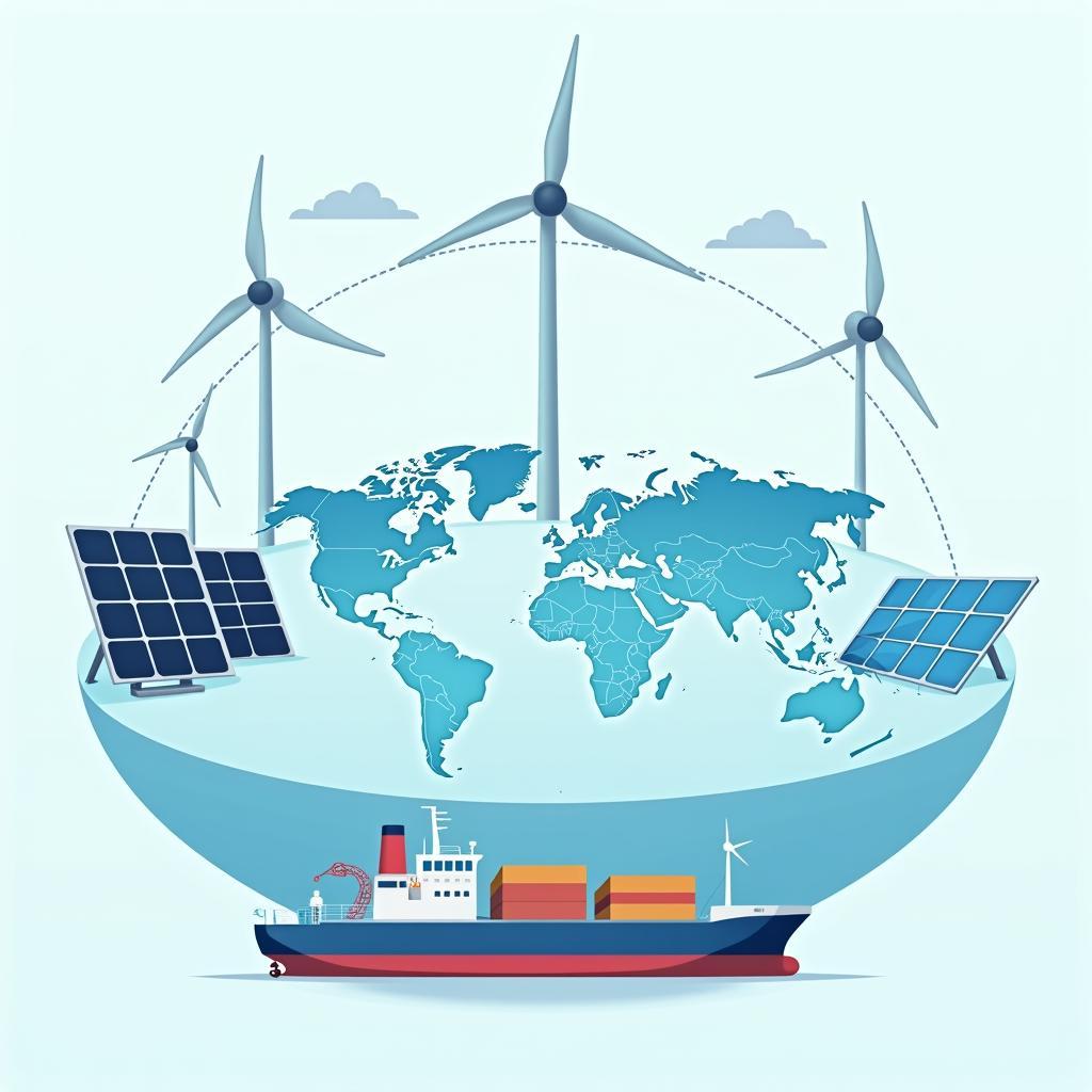 Impact of renewable energy technologies on international trade and commerce