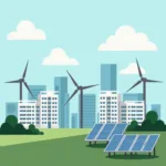 Government support for renewable energy development through subsidies and policies