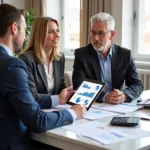 Managing retirement funds and financial planning concept