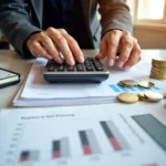 Individual saving money for retirement showing personal financial responsibility