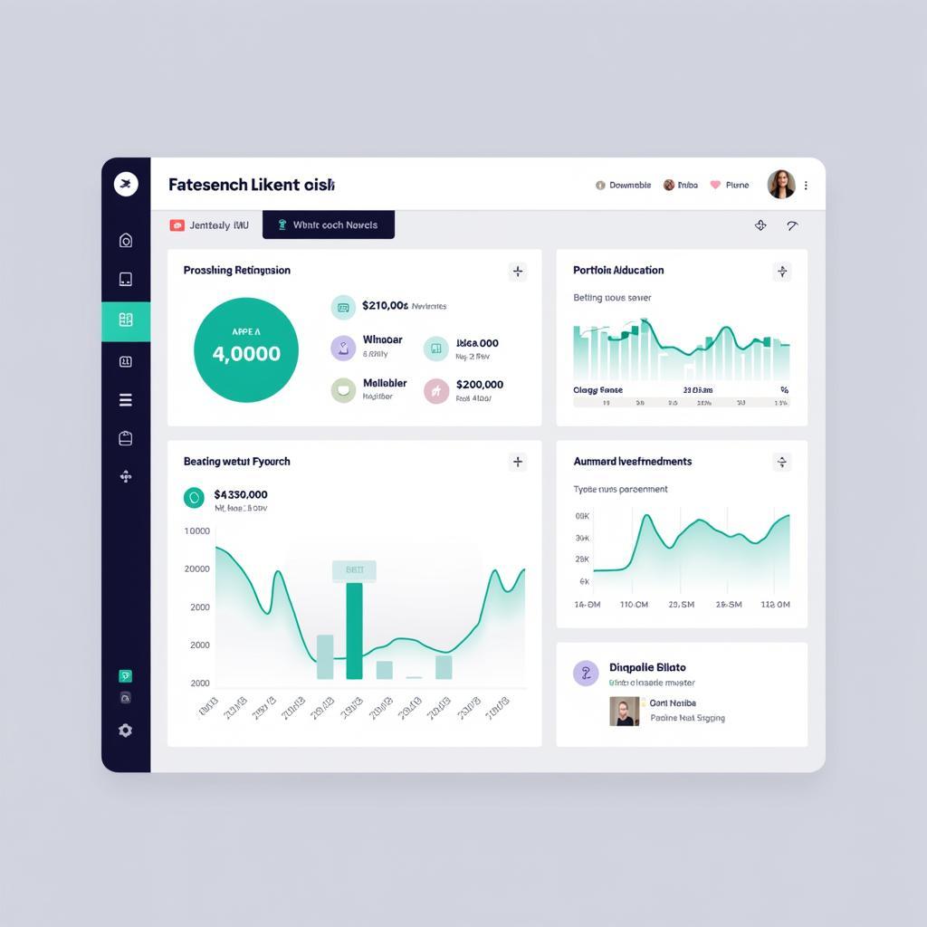 Modern robo-advisor platform showing investment portfolio analysis
