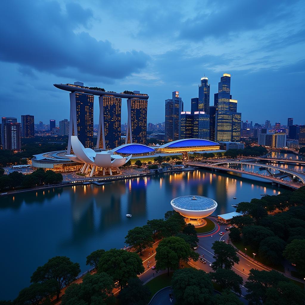 Singapore's modern cityscape showcasing urban development