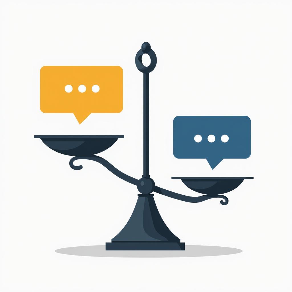 Social media freedom of speech debate showing different perspectives and stakeholders