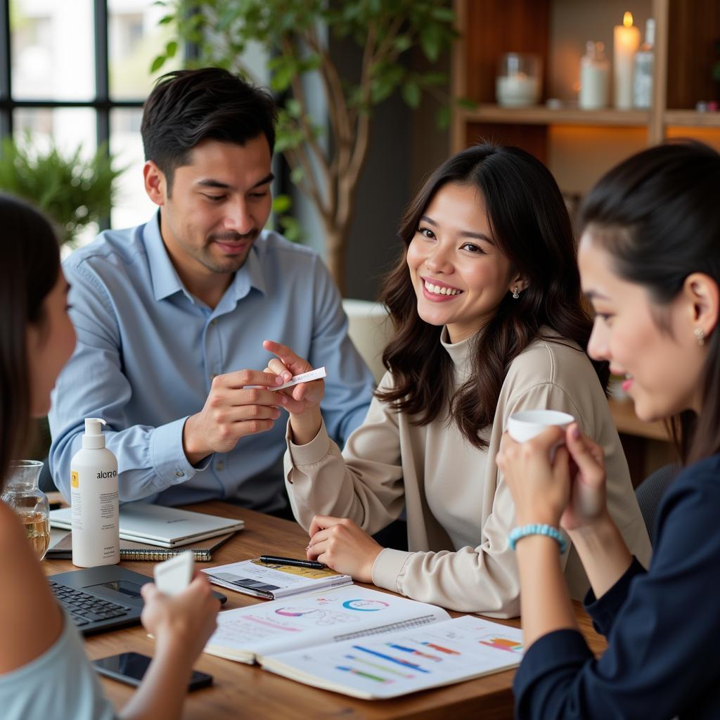 Social media influencers showcasing products and their impact on consumer decisions