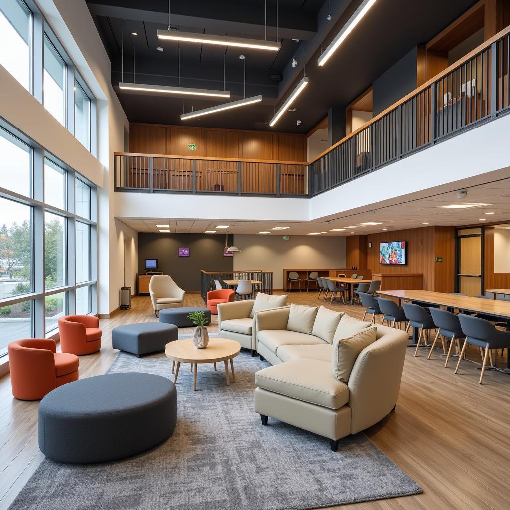 Modern social venue interior