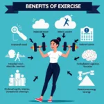 The multiple benefits of regular physical exercise on mental and physical health