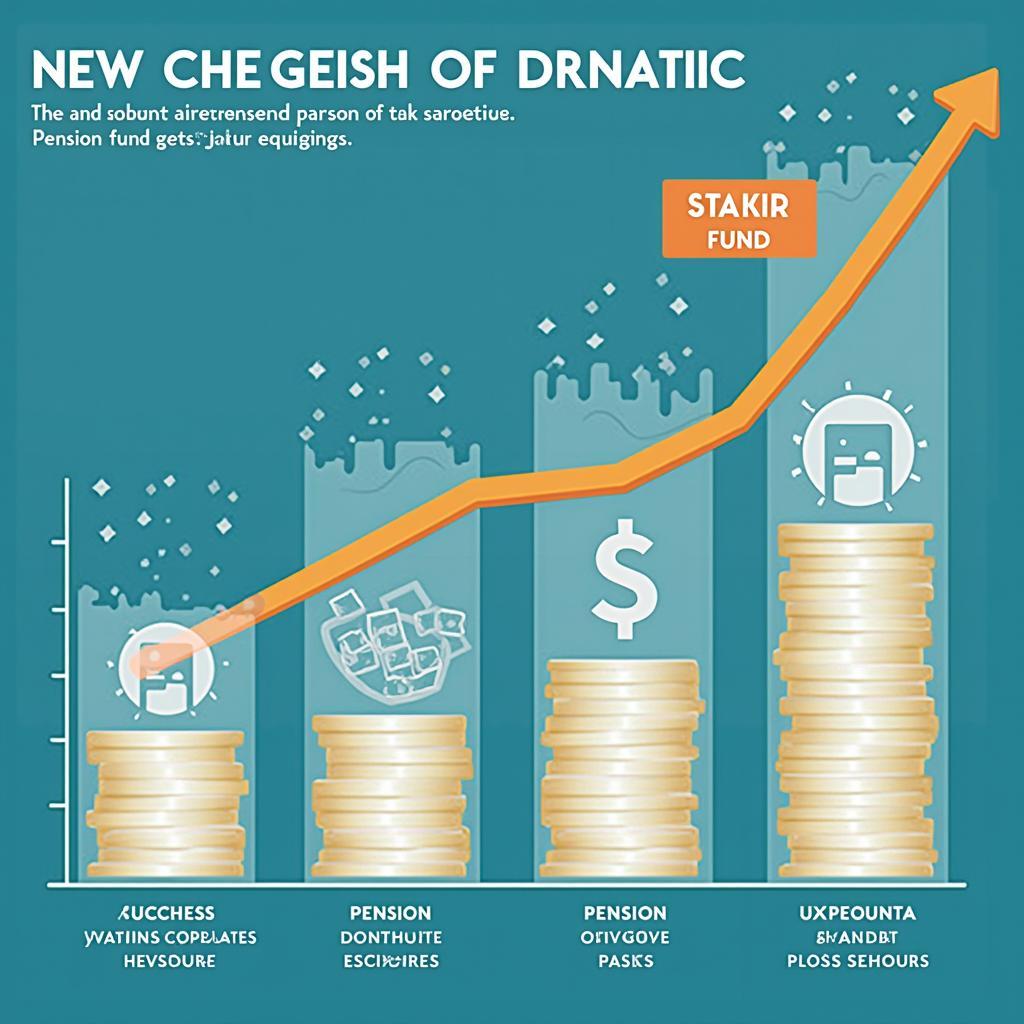 Stock market crash impact on pension funds visualization