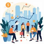 Stock market fluctuations affecting ordinary citizens daily activities