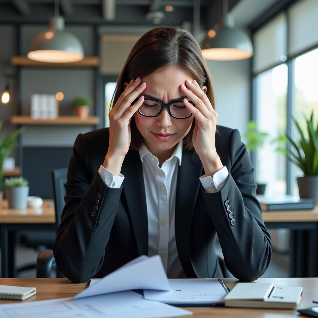 Professional working in challenging conditions demonstrating undesirable job aspects