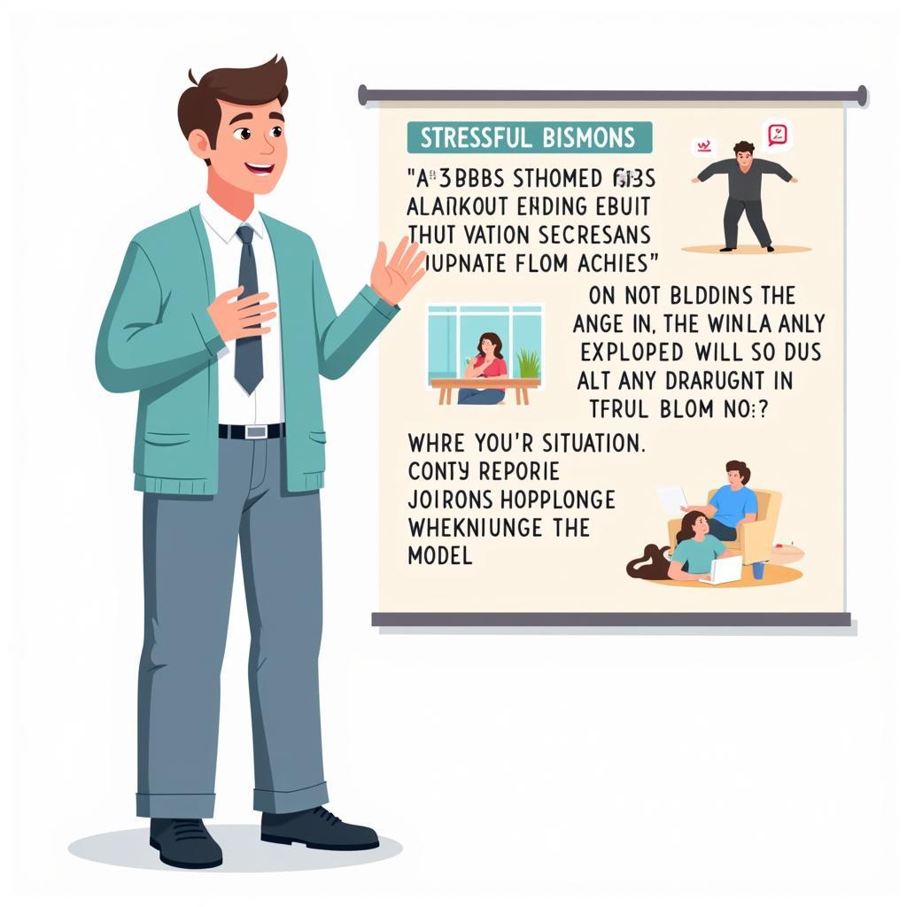 Describing a stressful situation in IELTS speaking test
