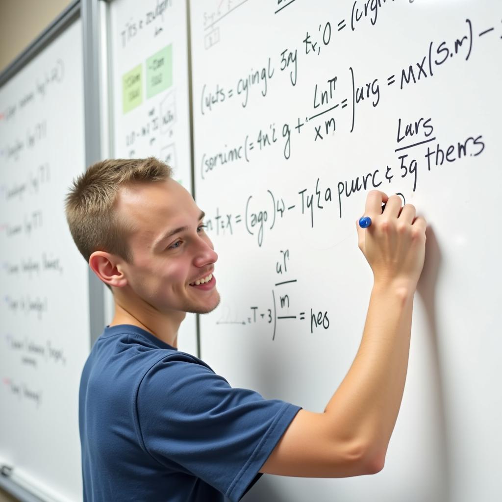 Student demonstrating improved understanding of challenging mathematical concepts