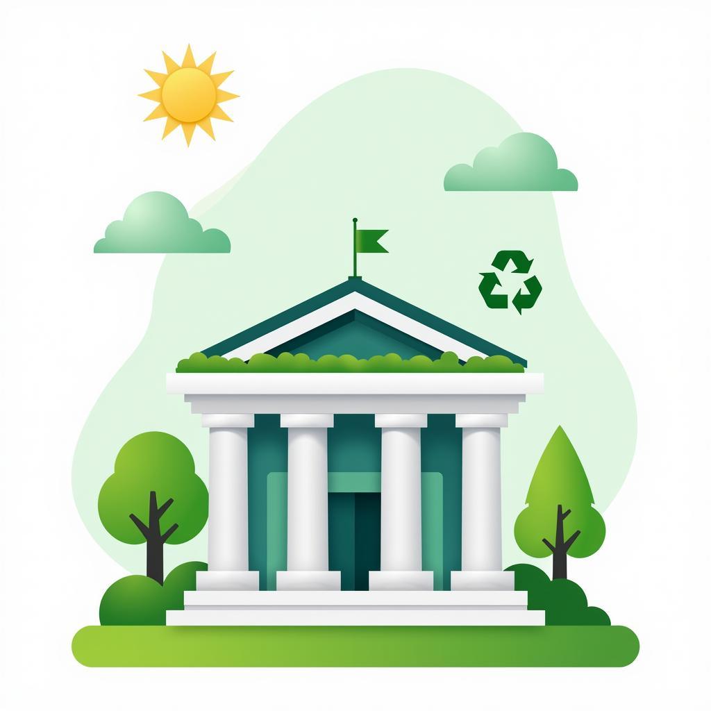 Sustainable banking practices supporting environmental protection goals