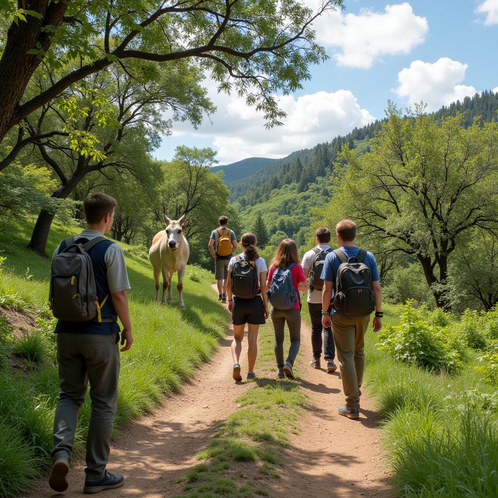 Sustainable tourism practices in protected natural area