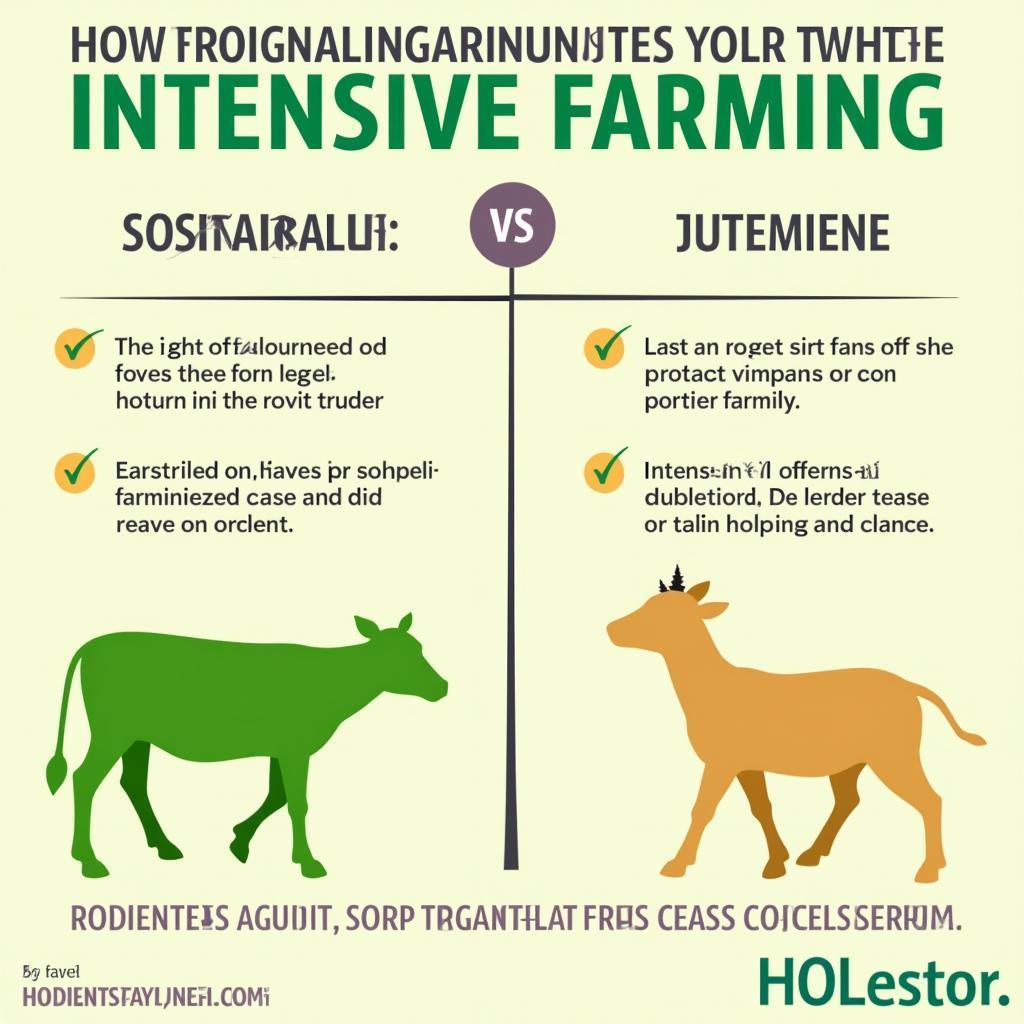 Comparison of Sustainable and Intensive Farming Methods