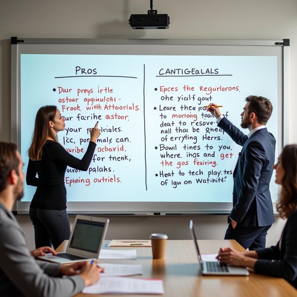 IELTS candidates analyzing government regulation of tech companies debate